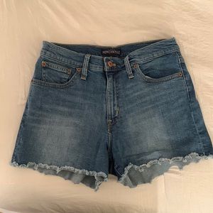 J. Crew Mercantile Women’s Mid-Wash Stretch Cutoff Jean Shorts